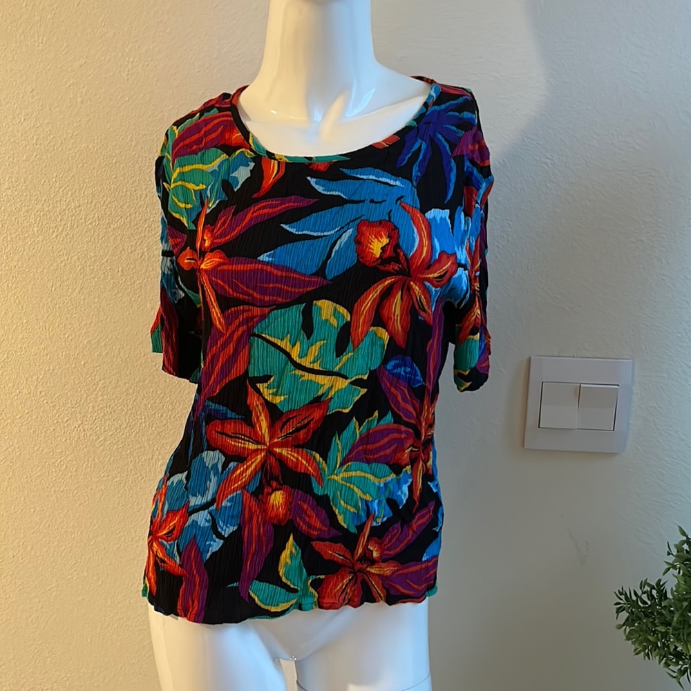 BLOCK ISLAND SHIRT TOP BLOUSE SIZE PS